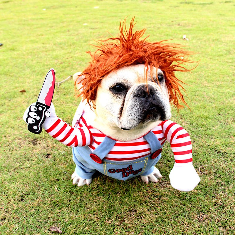 Halloween Pet Costume Pet Dog Funny Clothes Adjustable Dog Cosplay Costume Scary Costume Party Gatherings | Halloween Pet Costume Pet Dog Funny Clot |
Overview:
1. Asian sizes are 1 to 2 sizes smaller than European and American people. Choose the l