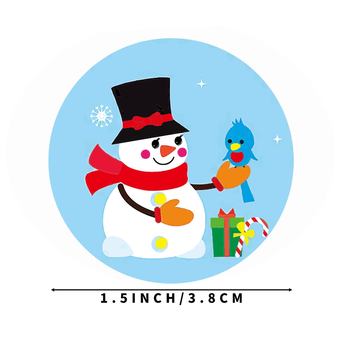 Christmas decoration snowman sticker labels | office | Introducing our exquisite Christmas Holiday Decoration Gift Series Sticker Labels, the perfect addit