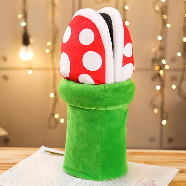 Lovely Multifunctional Piranha Plush Toys Warm Winter Home Floor Soft Plants Women's Funny Slippers.