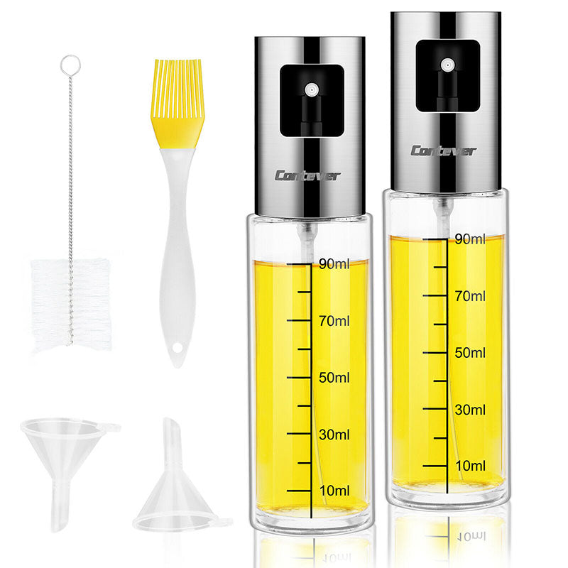 2PCS Stainless Oil Sprayer Cooking Mister Spray Fine Bottle Kitchen Tool UK | Stainless Oil Sprayer Cooking |
Features:
The nozzle adopts sealing technology, which is turned to no oil leakage, easy t