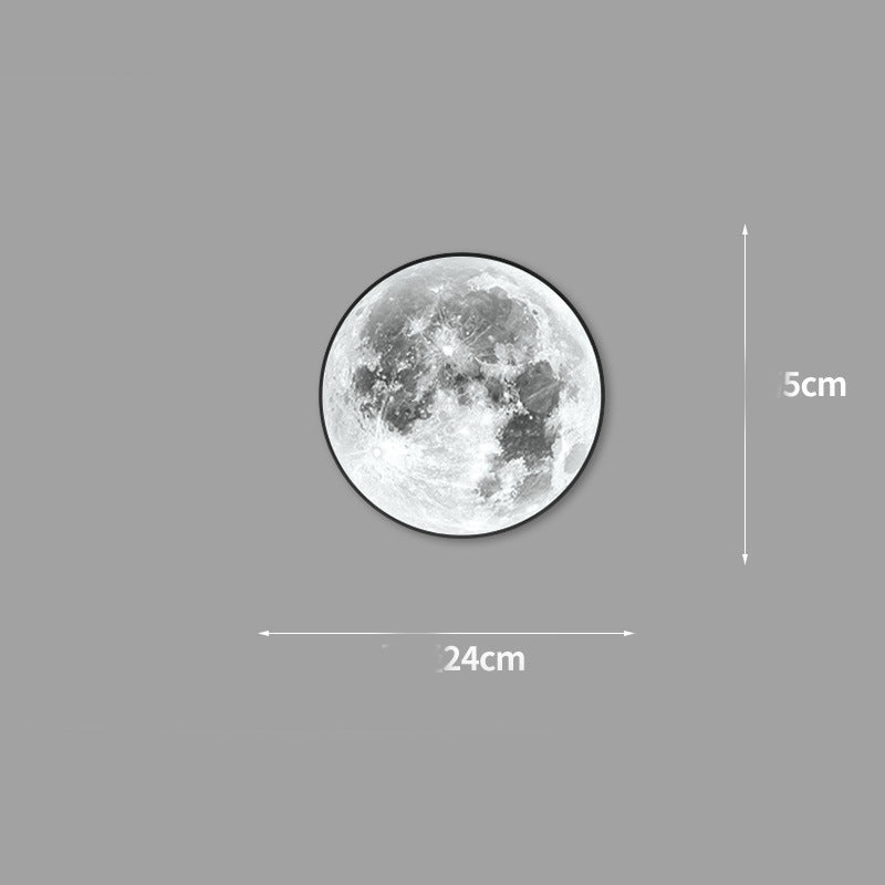 Moon LED Wall Light For Bedroom Kid's Room Foyer Living Room Coffee Bar Aisle Hallway Gallery Studyroom Loft Indoor Home Lights.