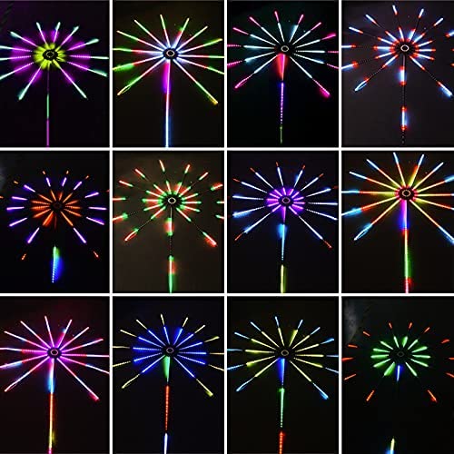 Firework Lights LED Strip Music Sound Sync Color Changing Remote Control LED Firework Light For Room Party.