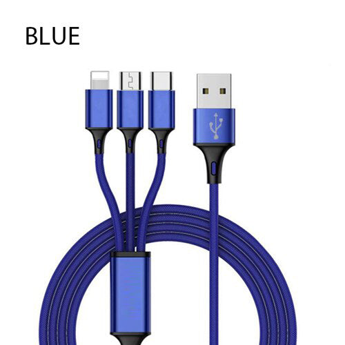 3 In 1 USB Cable For IPhone XS Max XR X 8 7 Charging Charger Micro USB Cable For Android USB TypeC Mobile Phone Cables | cables |