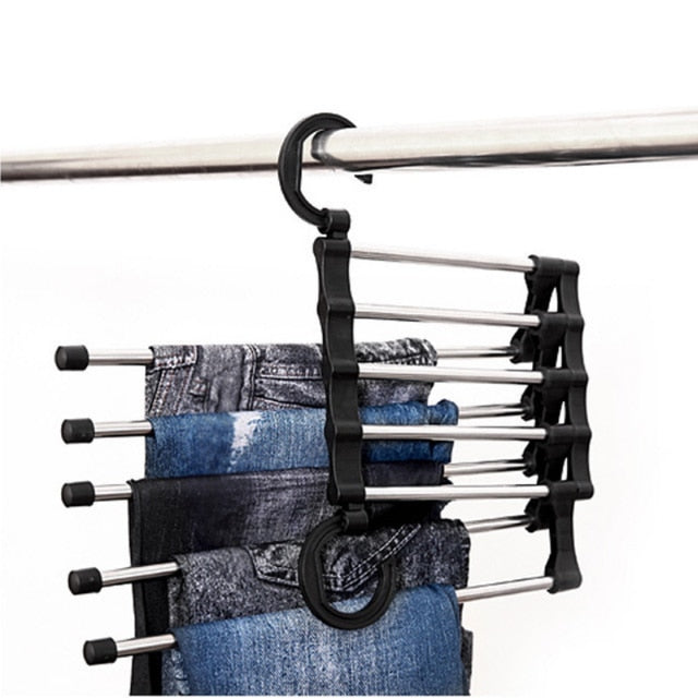 5 in 1 Stainless Steel Storage Rack | Manage your closet with ease when you add the 5 in 1 Stainless Steel Storage Rack to your home. Desi