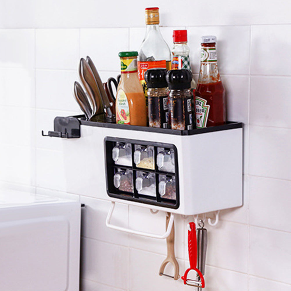 Multifunctional wall-mounted home storage jar.