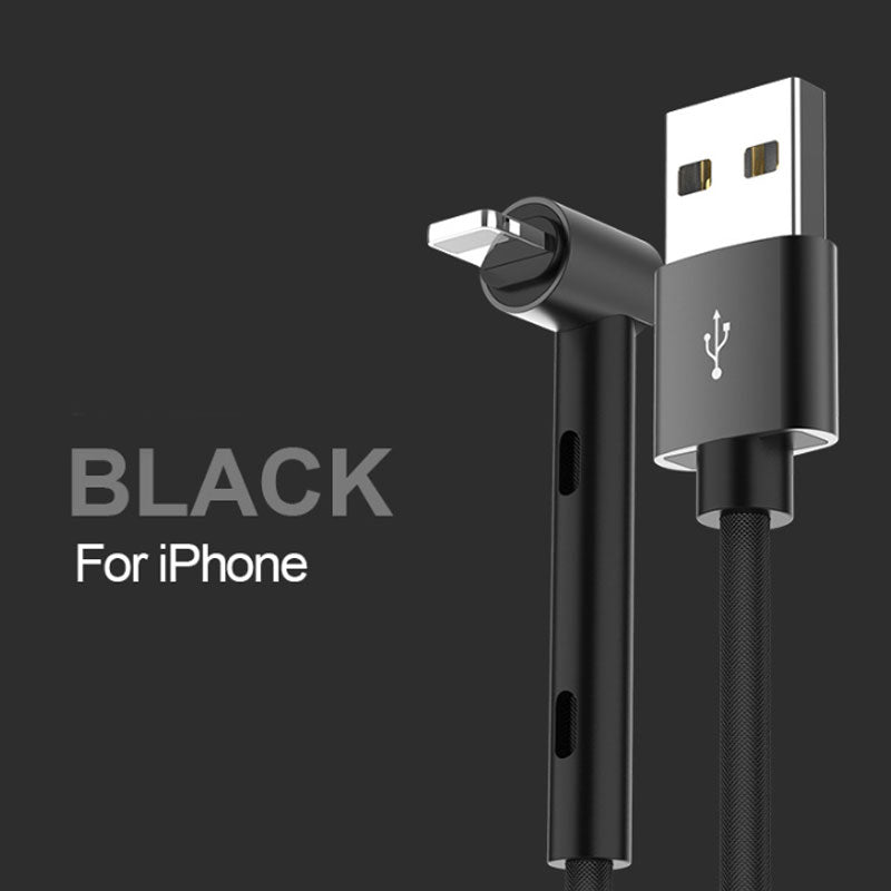 curved phone charging cable.