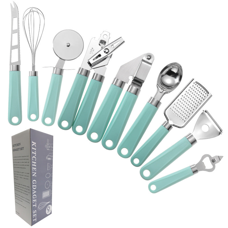 Creative Plastic Handle Stainless Steel Kitchen Utensils.