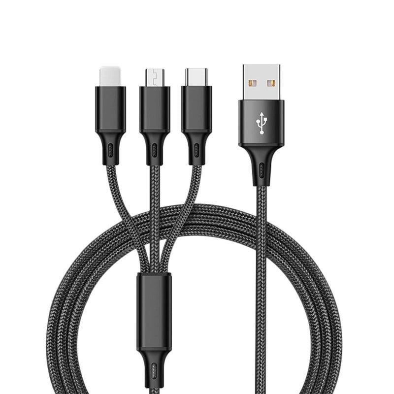 3 In 1 USB Cable For IPhone XS Max XR X 8 7 Charging Charger Micro USB Cable For Android USB TypeC Mobile Phone Cables | cables |