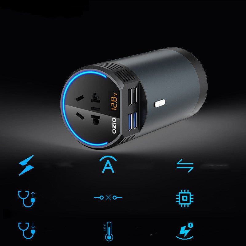 Automotive Power Conversion Transformer | car accessories |
Product information
Model: Smart cup type multi-function
Type: Car inverter
Output