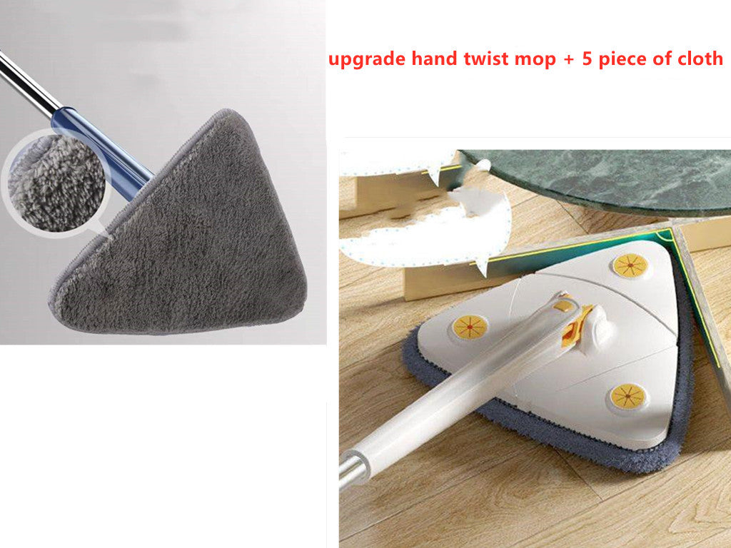Extendable Triangle Mop 360 Rotatable Adjustable 110 Cm Cleaning Mop For Tub Tile Floor Wall Cleaning Mop Deep Cleaning Mop.