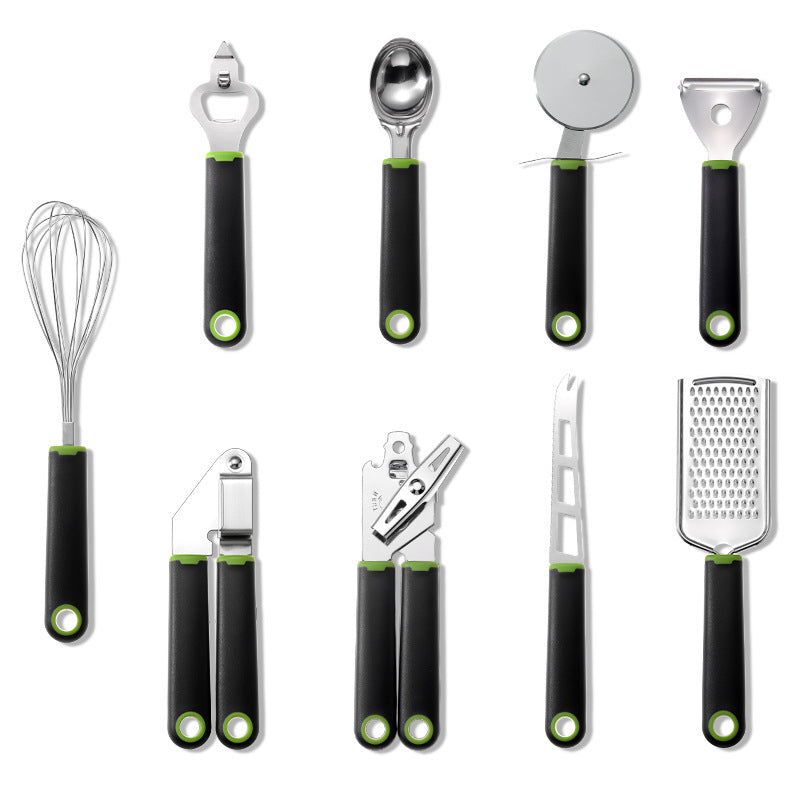 Creative Plastic Handle Stainless Steel Kitchen Utensils.