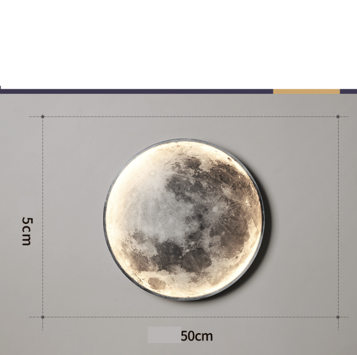 Moon LED Wall Light For Bedroom Kid's Room Foyer Living Room Coffee Bar Aisle Hallway Gallery Studyroom Loft Indoor Home Lights.