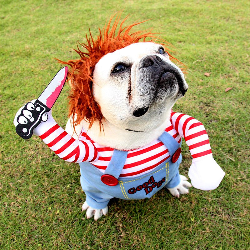 Halloween Pet Costume Pet Dog Funny Clothes Adjustable Dog Cosplay Costume Scary Costume Party Gatherings | Halloween Pet Costume Pet Dog Funny Clot |
Overview:
1. Asian sizes are 1 to 2 sizes smaller than European and American people. Choose the l