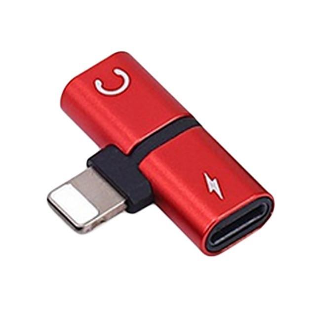 Mobile Phone Charger Adapter Audio Connector Splitter.