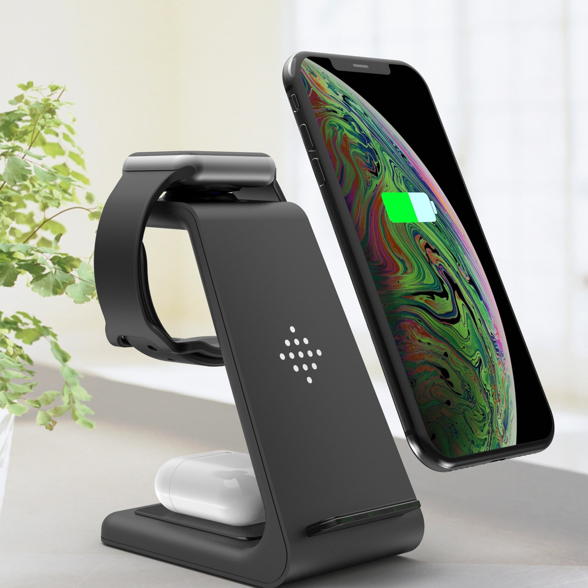 3 In 1 Fast Charging Station Wireless Charger Stand Wireless Quick Charge Dock For Phone Holder | phone charger |
Note:
Non-Apple branded products,Compatible with iPhone models
Overview:
Wireless cha