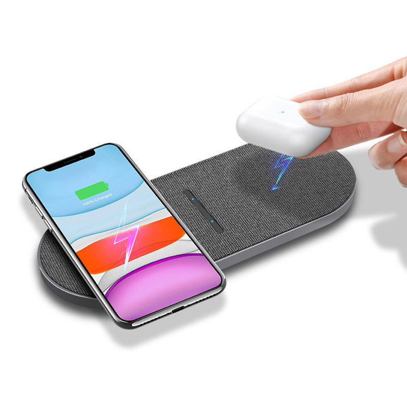 Wireless Charger 2 in 1 Pair 10W Quick Charge.