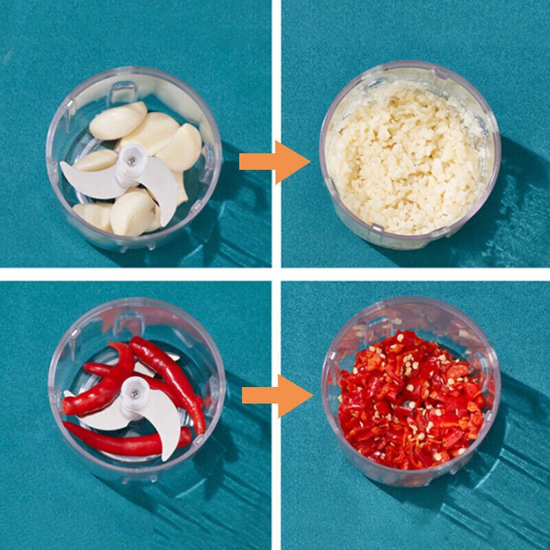 250ML Electric Garlic Food Chopper Vegetable Chopper Grinder Blender Crusher | chopper |
Features:
The stainless steel blade is durable, strong and can be cut efficiently.
Powerful
