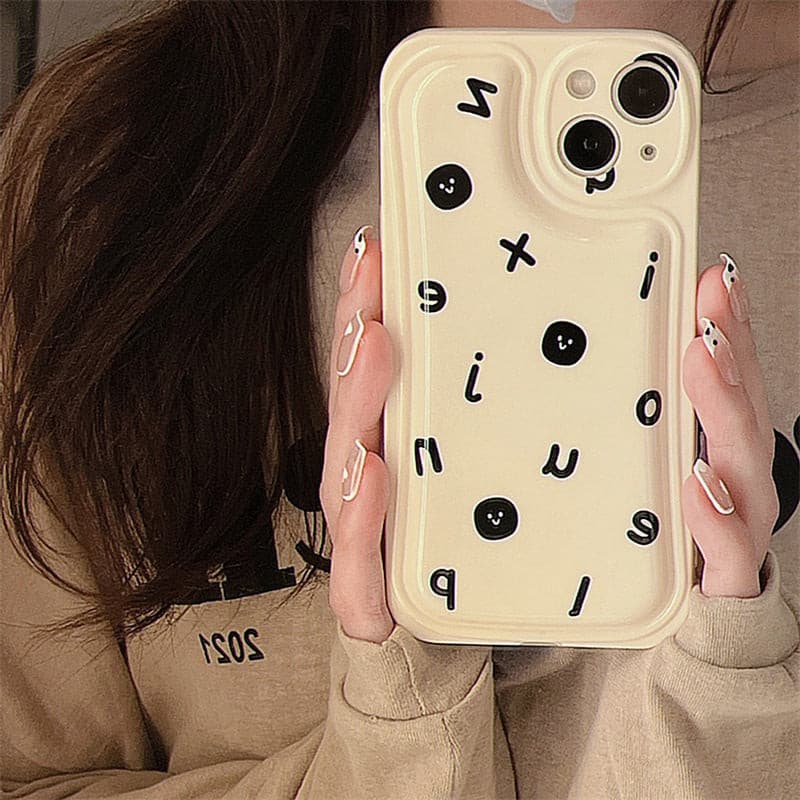 Minimalist Silicone Soft Shell Phone Case.