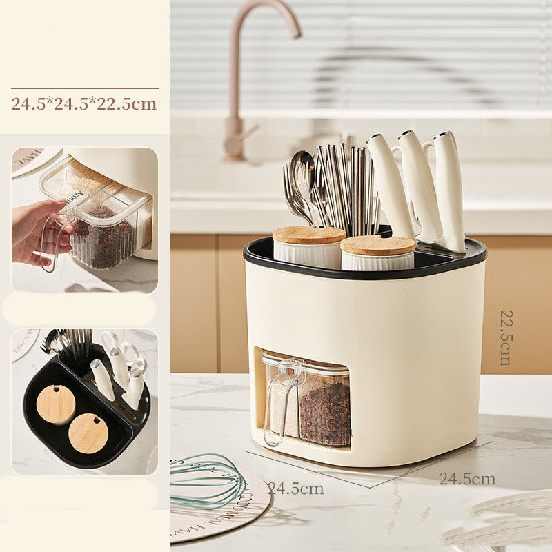 Kitchen Storage Multifunctional Large-capacity Chopstick Spoon Storage Holder Cutlery Knife Fork Kitchen Tools.