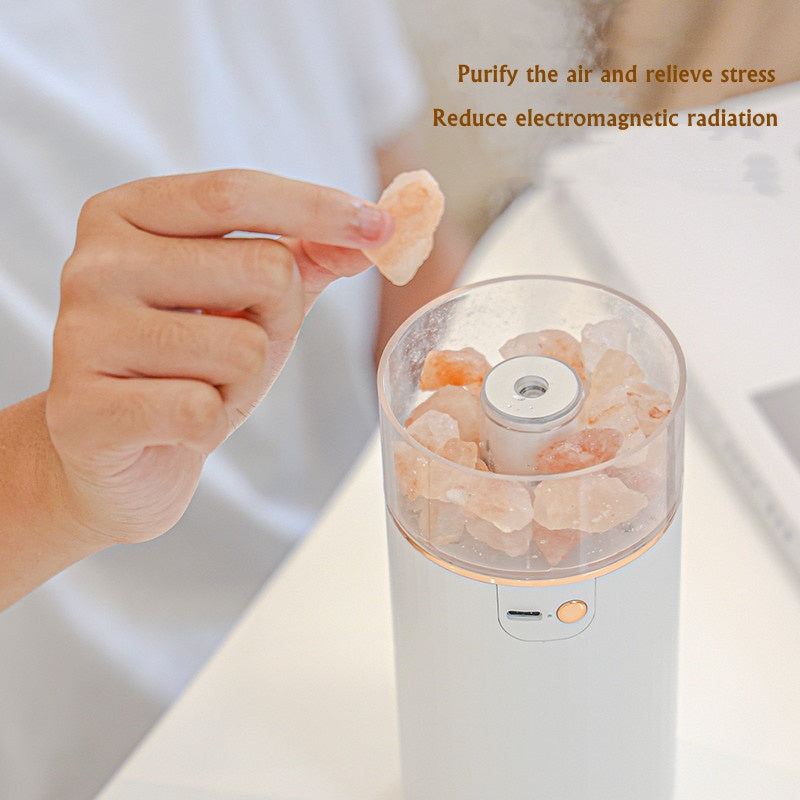 Air Humidifier Crystal Salt Stone Desktop Aromatherapy Essential Oil Ultrasonic Diffuser With LED Lamp Bedroom Home Humidifier | air |
Overview:
1. Multifunctional, our natural crystal salt mine humidifier is not only an aroma dif