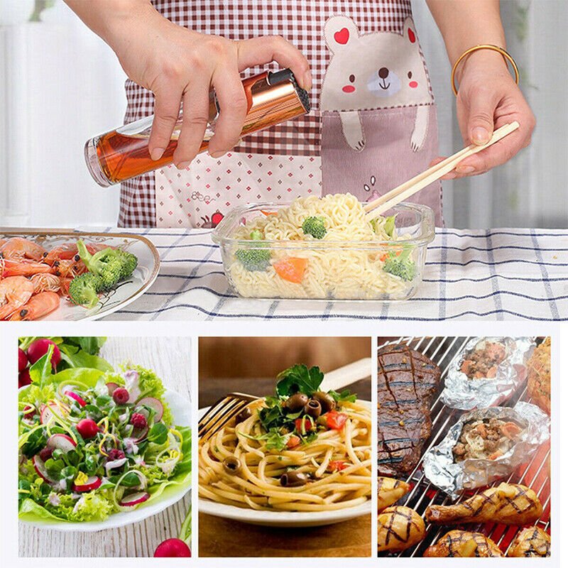 2PCS Stainless Oil Sprayer Cooking Mister Spray Fine Bottle Kitchen Tool UK | Stainless Oil Sprayer Cooking |
Features:
The nozzle adopts sealing technology, which is turned to no oil leakage, easy t