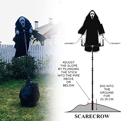 Halloween Decoration Tricky Props Skull Screaming Scarecrow Home Decor Garden Bird Repeller Decor | Tricky Props Skull Screaming |
Product information:
Item No.: Skeleton Scarecrow
material: plastic
Prop type: Skull pr