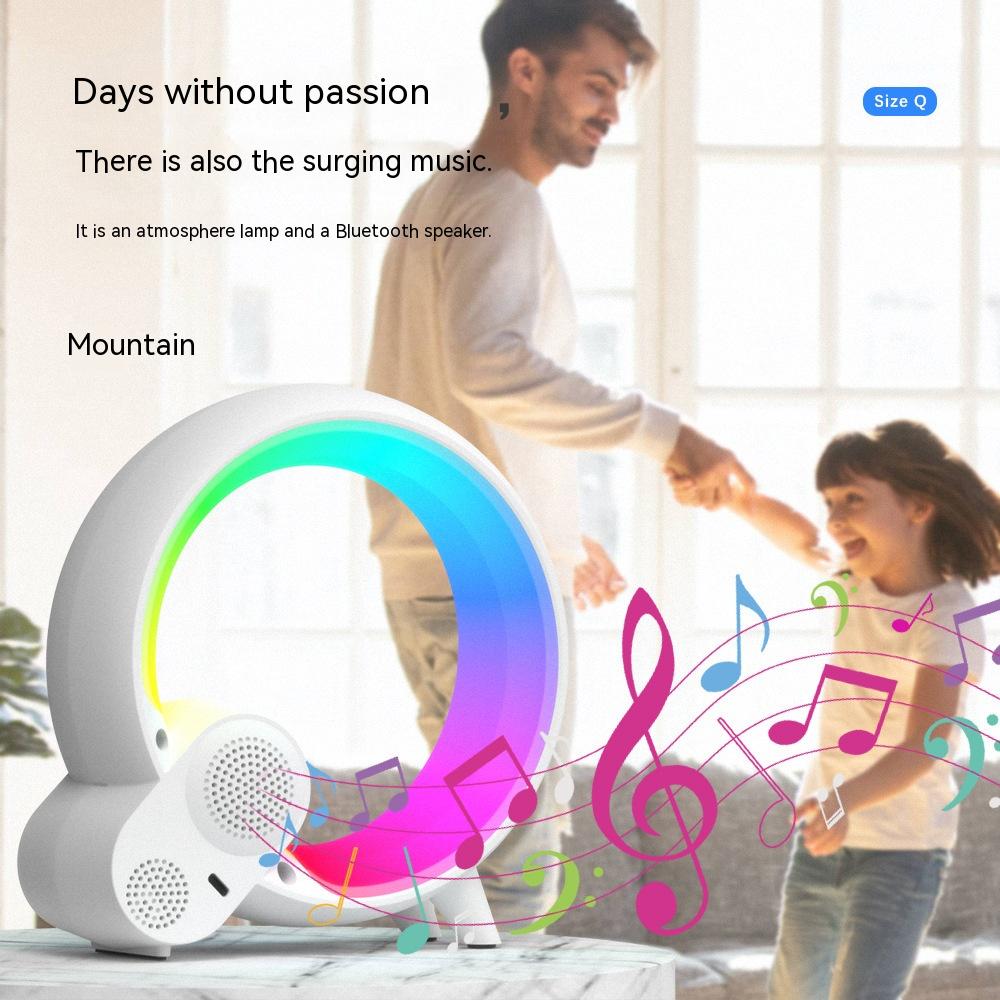 Q Light Analog Sunrise Digital Display Alarm Clock Bluetooth speaker Atmosphere Light | lights | Introducing the Creative Q Light Analog Sunrise Digital Display Alarm Clock with Bluetooth Audio and