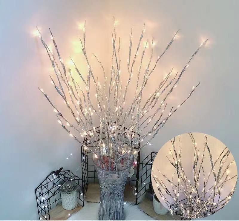 LED Lantern Simulation Branch Light Room Decoration.
