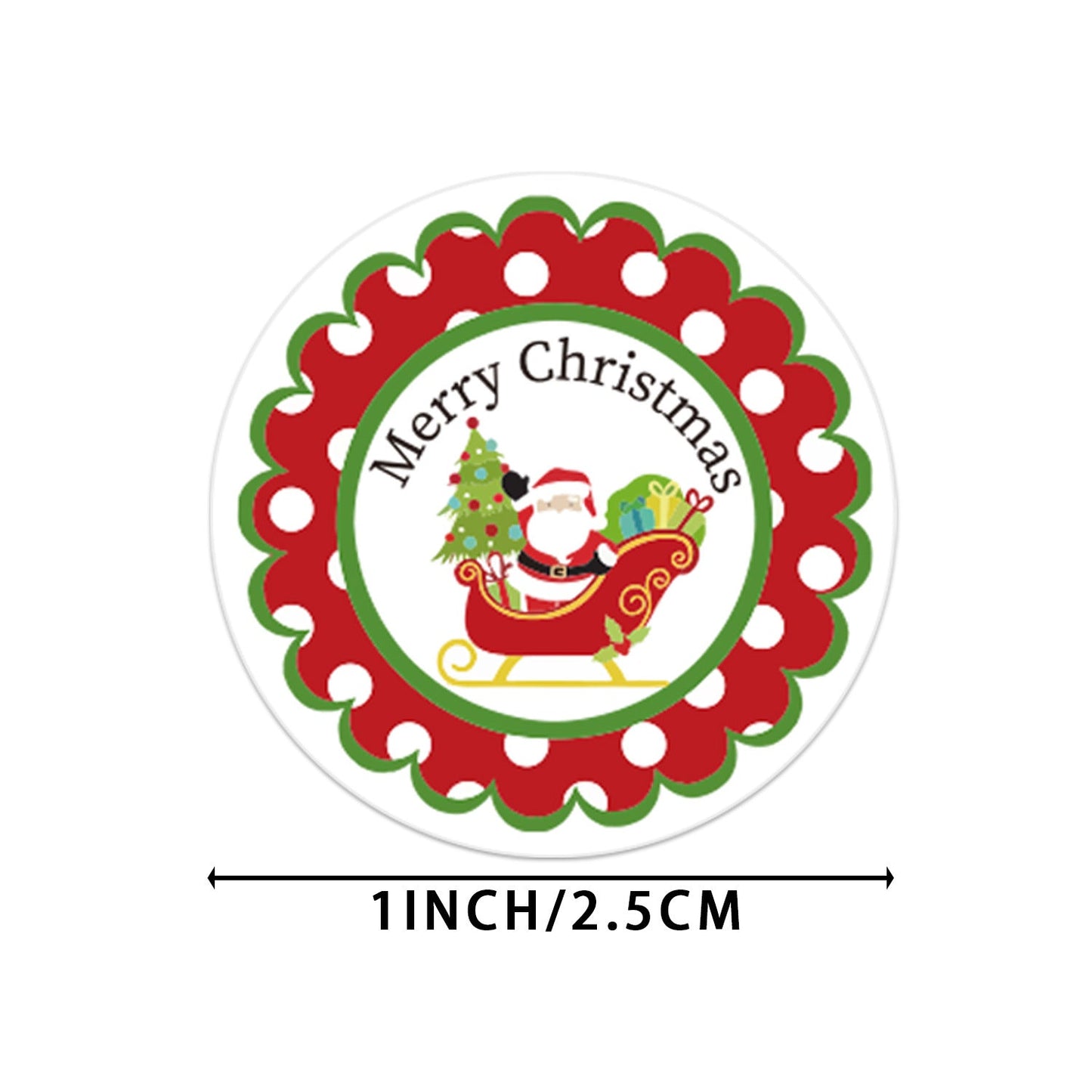 Christmas Decoration Series Sticker Labels Santa