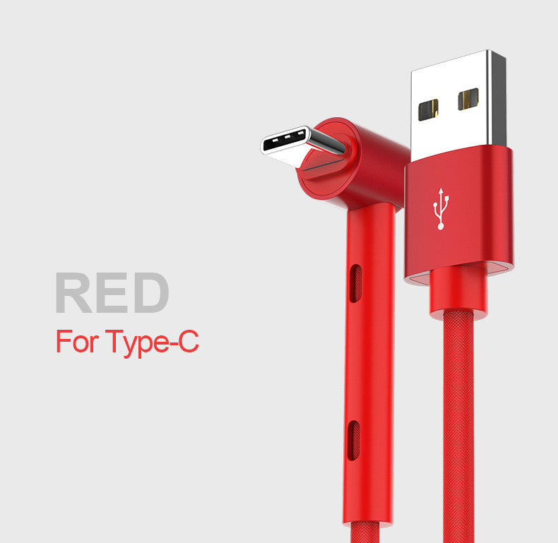 curved phone charging cable.