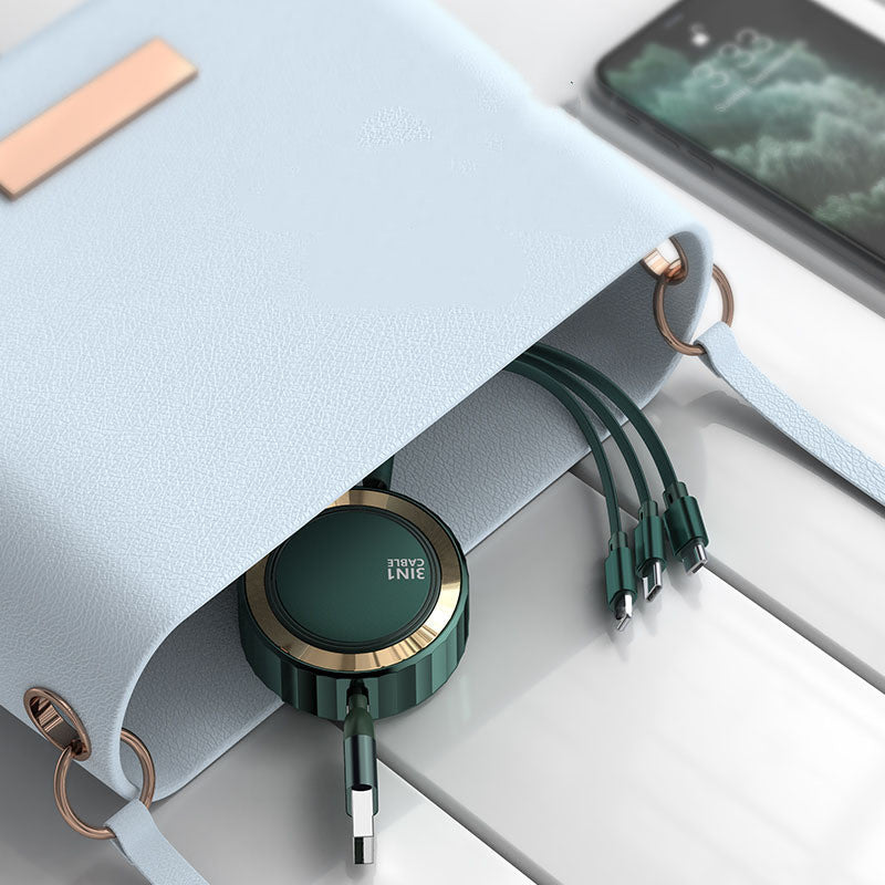 One For Three Data Cables Three In One Mobile Phone Charging Cable.