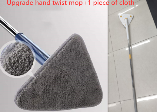 Extendable Triangle Mop 360 Rotatable Adjustable 110 Cm Cleaning Mop For Tub Tile Floor Wall Cleaning Mop Deep Cleaning Mop.