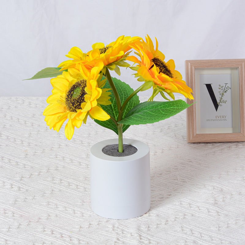 Rechargeable Sunflower Led Simulation Night Light Table Lamp Simulation Flowers Decorative Desk Lamp For Resturaunt Hotel Wedding Gift | light |
Overview:
Artificial Flower Lamp Design
Hypoallergenic. No Maintenance. Pet-Friendly Flowers.