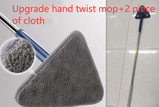 Extendable Triangle Mop 360 Rotatable Adjustable 110 Cm Cleaning Mop For Tub Tile Floor Wall Cleaning Mop Deep Cleaning Mop.