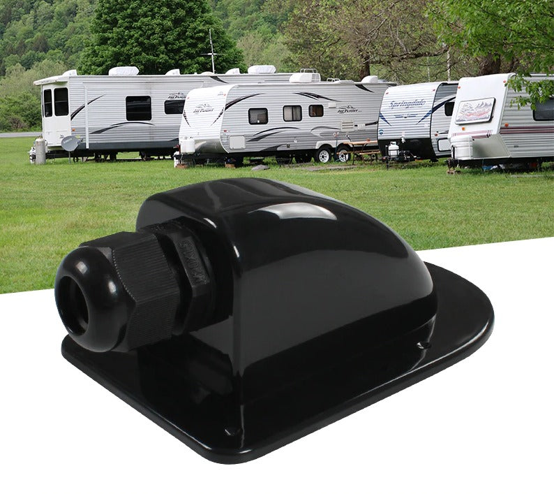 Solar Photovoltaic Plastic Bracket Double Hole ABS Photovoltaic RV Junction Box RV Roof Waterproof Junction Box.