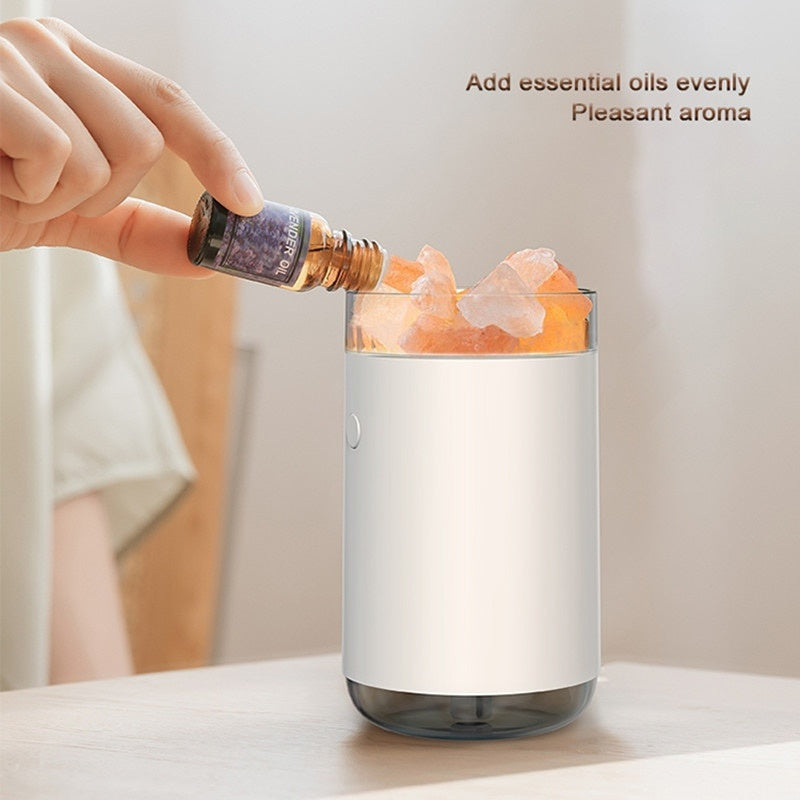 Air Humidifier Crystal Salt Stone Desktop Aromatherapy Essential Oil Ultrasonic Diffuser With LED Lamp Bedroom Home Humidifier | air |
Overview:
1. Multifunctional, our natural crystal salt mine humidifier is not only an aroma dif