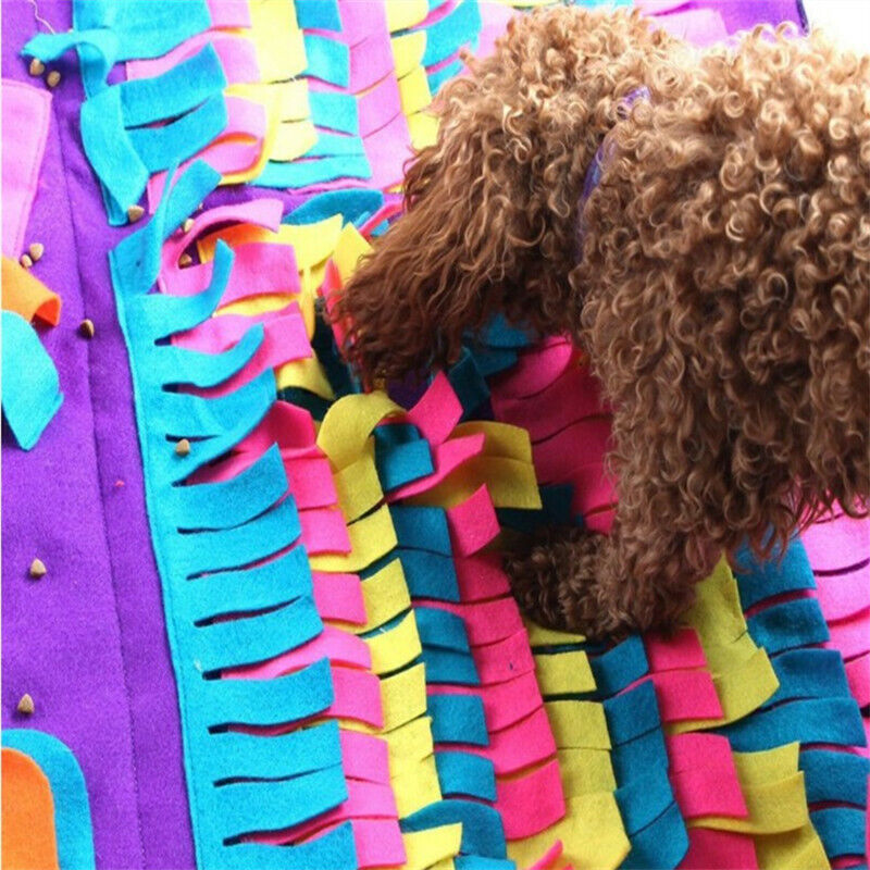 Large 90x90cm Washable Dog Snuffle Mat Sniffing Training Pad Pet Puzzle Play Toy
