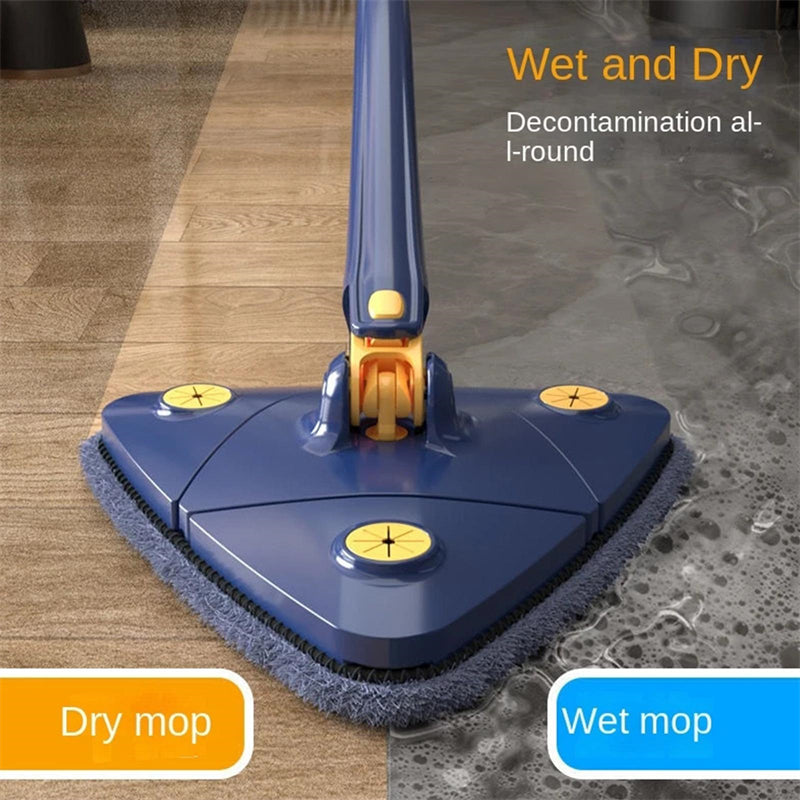 Extendable Triangle Mop 360 Rotatable Adjustable 110 Cm Cleaning Mop For Tub Tile Floor Wall Cleaning Mop Deep Cleaning Mop.
