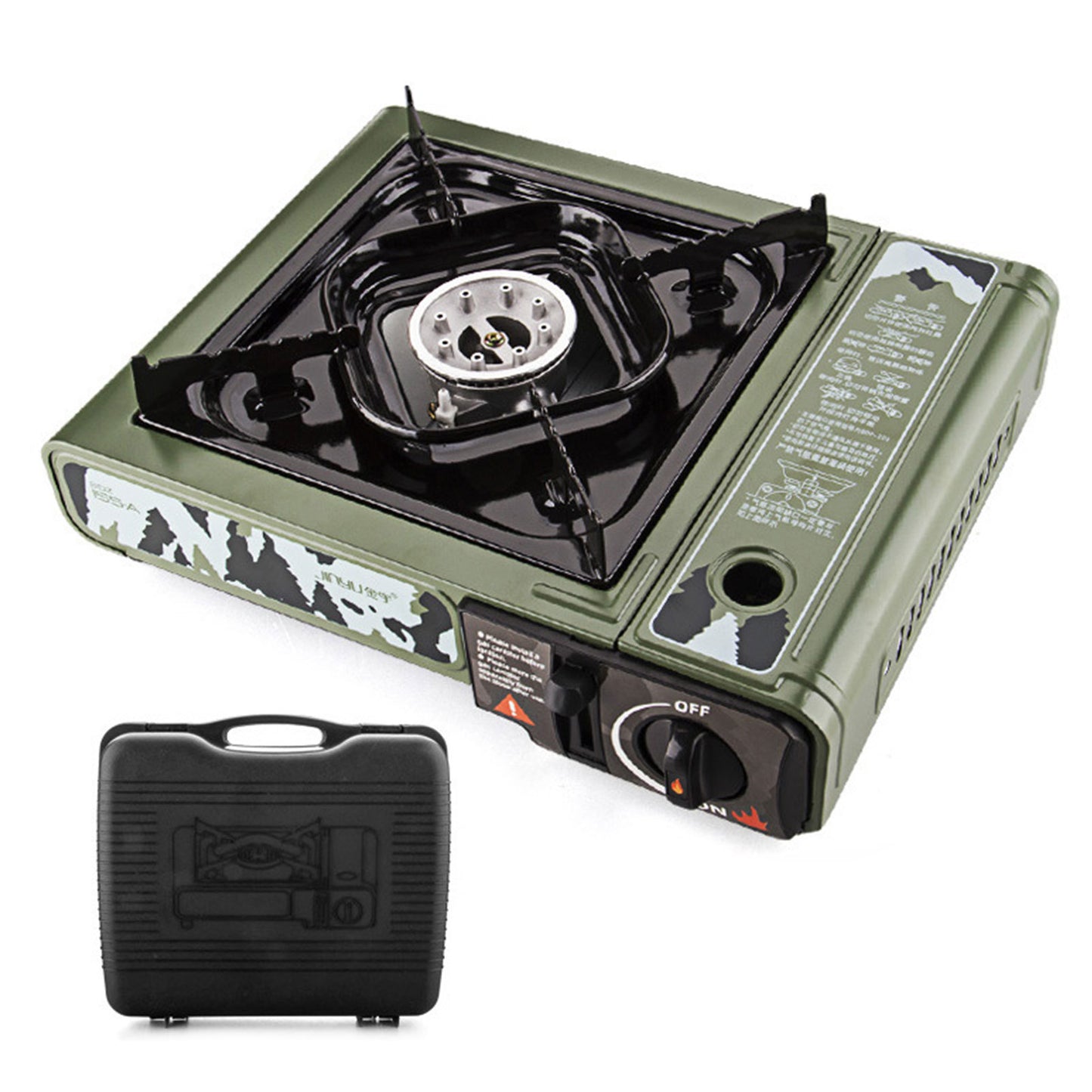 Portable Gas Stove with Hot Pot for Outdoor Barbecues