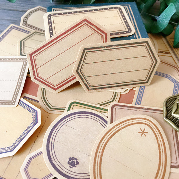 Vintage Kraft Paper Labels Stickers For Scrapbooking Happy Planner