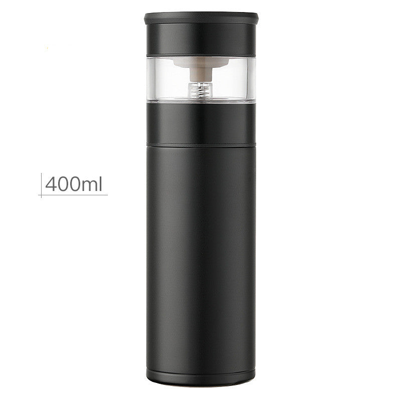 Men's And Women's Tea-water Separation Stainless Steel One-key Tea-water Separation Tea Cup.