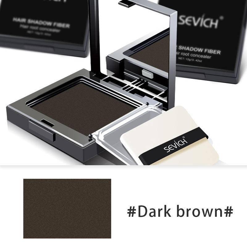 Sevich 12g Hair Line powder compact Waterproof Dark Brown Hair shadow Powder 3 Colors Hair Concealer Powder Instantly Cover Up.