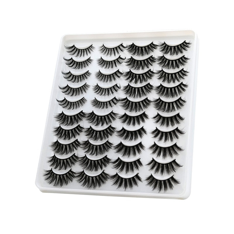 Pairs of 3D False Eyelashes Naturally Soft and Fluffy Eyelashes Artificial Mink Eyelashes Make up Eyelash Eyelash Brush.