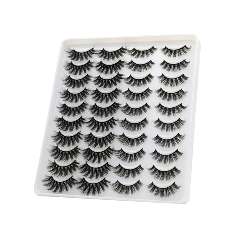 Pairs of 3D False Eyelashes Naturally Soft and Fluffy Eyelashes Artificial Mink Eyelashes Make up Eyelash Eyelash Brush.