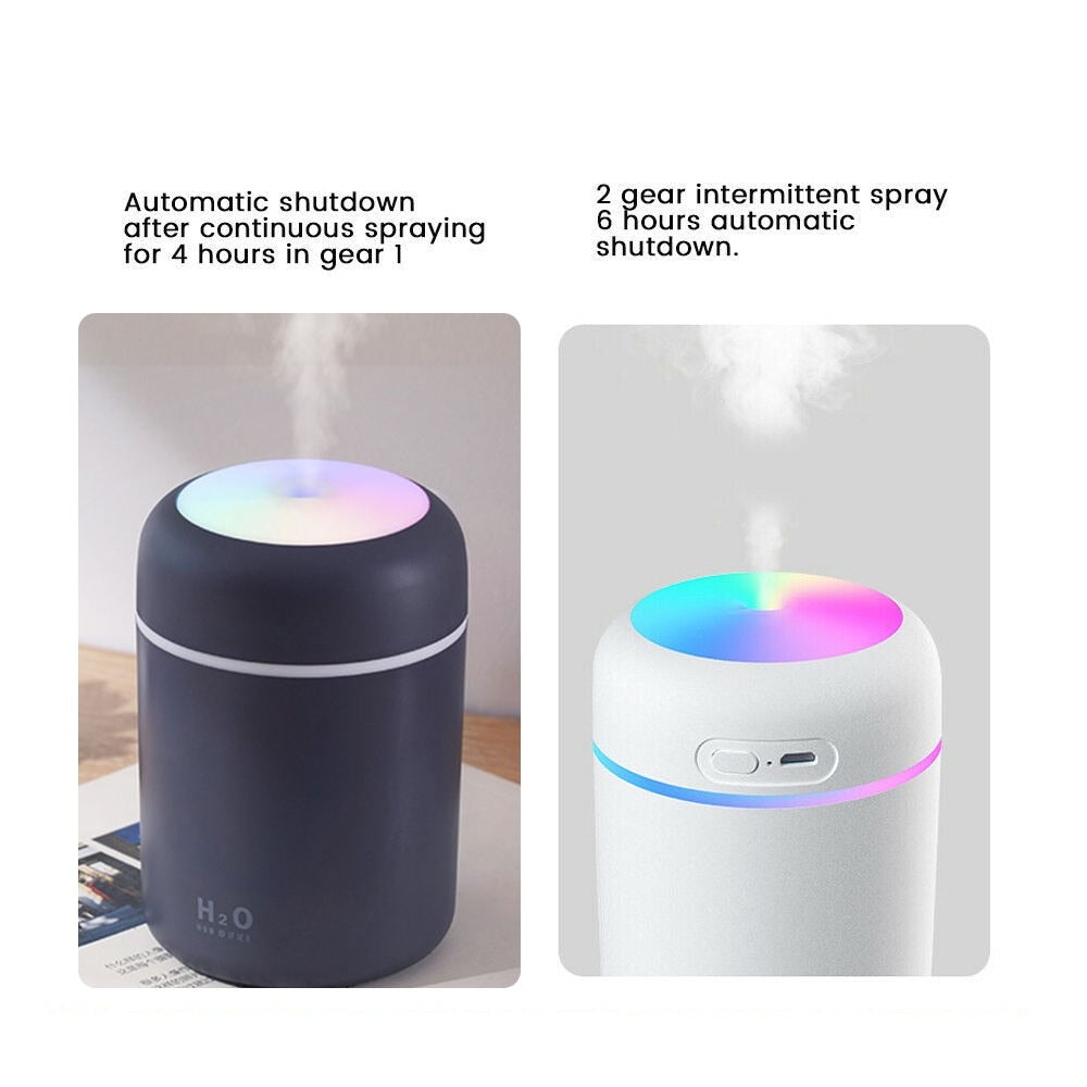 VIP Portable Humidifier USB Ultrasonic Dazzle Cup Aroma Diffuser Cool Mist Maker Air Humidifier Purifier with Romantic Light.
