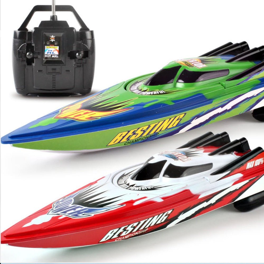 4 channels RC Boats Plastic Electric Remote Control Speed Boat Twin Motor Kid Chirdren Toy | toys |
Introducing our exquisite Speedboat 777-256, crafted with utmost precision and mastery. Immerse you