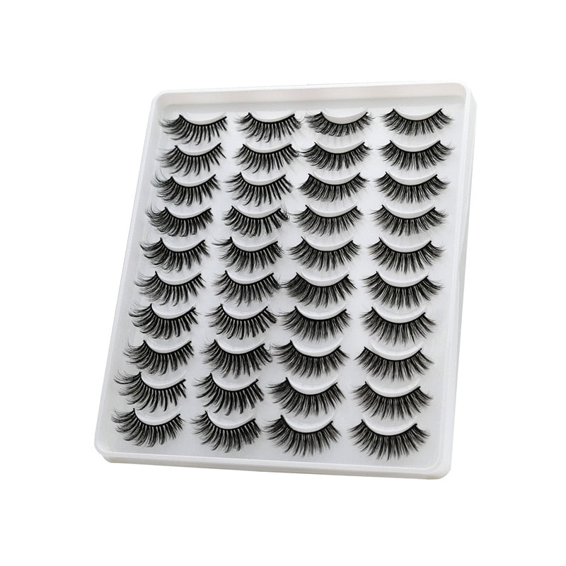 Pairs of 3D False Eyelashes Naturally Soft and Fluffy Eyelashes Artificial Mink Eyelashes Make up Eyelash Eyelash Brush.