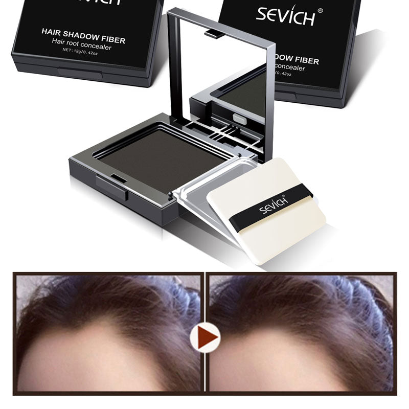 Sevich 12g Hair Line powder compact Waterproof Dark Brown Hair shadow Powder 3 Colors Hair Concealer Powder Instantly Cover Up.