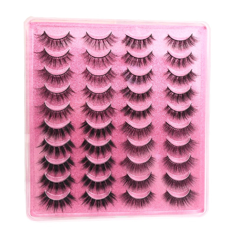 Pairs of 3D False Eyelashes Naturally Soft and Fluffy Eyelashes Artificial Mink Eyelashes Make up Eyelash Eyelash Brush.