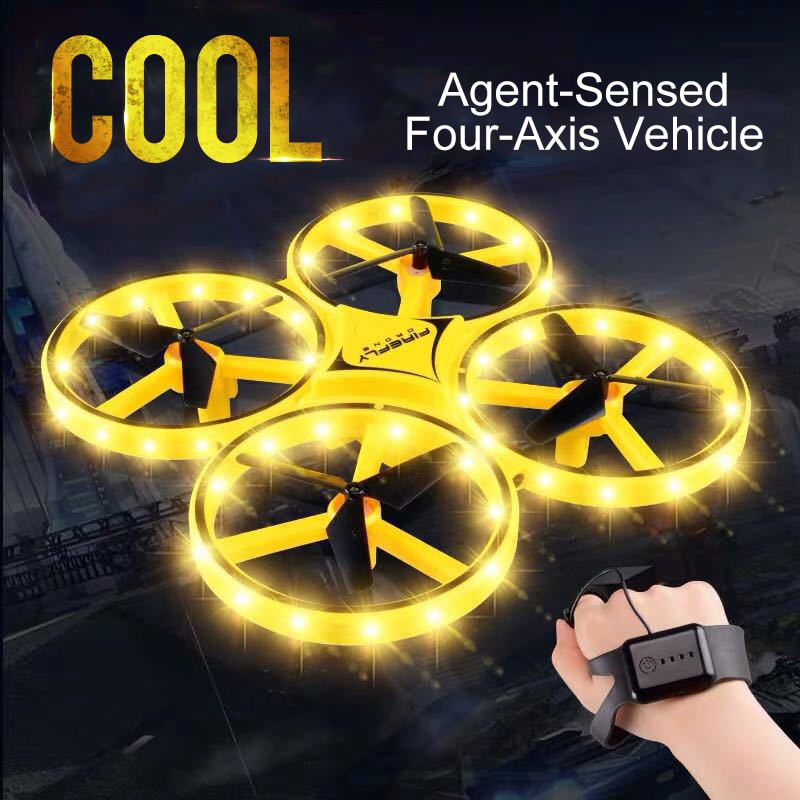 ZF04 RC Drone Mini Infrared Induction Hand Control Drone Altitude Hold 2 Controllers Quadcopter for Kids Toy Gift.